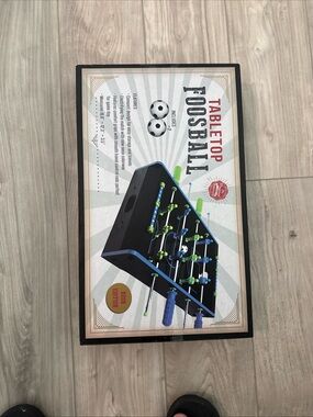 New Tabletop Foosball Game 20”X12” Neon Edition